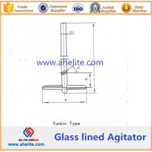 Turbin Type Glass Lined Agitator